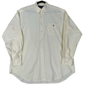 Ralph Lauren Golf Tilden Seersucker Classic Preppy Button Down Shirt Sz XL